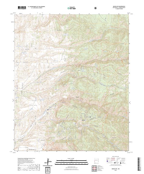 Mogollon, NM — USGS 7.5-minute topo (2023)