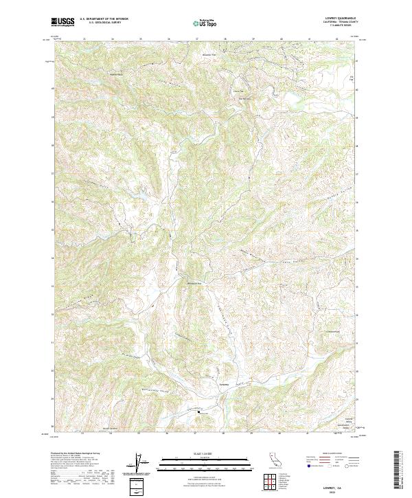 Lowrey, CA — USGS 7.5-minute topo (2022)
