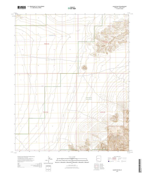 Alamo Dam SE, AZ — USGS 7.5-minute topo (2026)