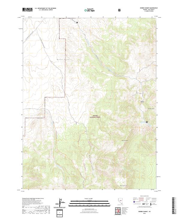 Dobbin Summit, NV — USGS 7.5-minute topo (2021)