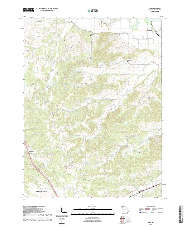 Vera, MO — USGS 7.5-minute topo (2021)