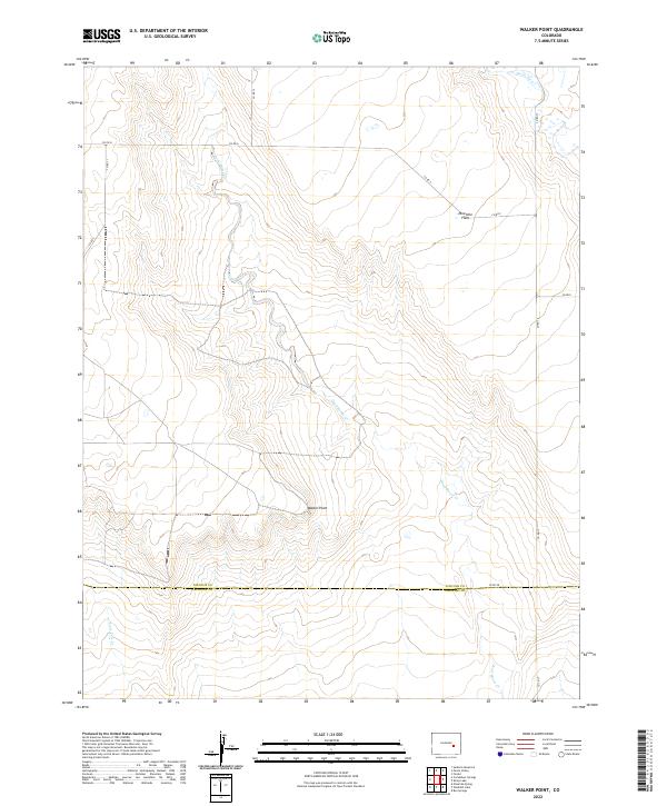Walker Point, CO — USGS 7.5-minute topo (2022)