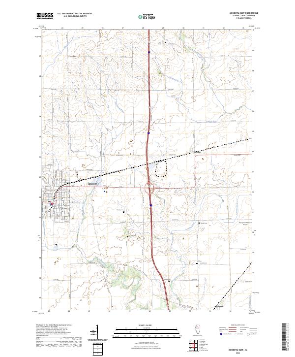 Mendota East, IL — USGS 7.5-minute topo (2024)