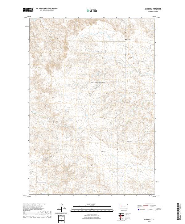 Stoneville, SD — USGS 7.5-minute topo (2021)