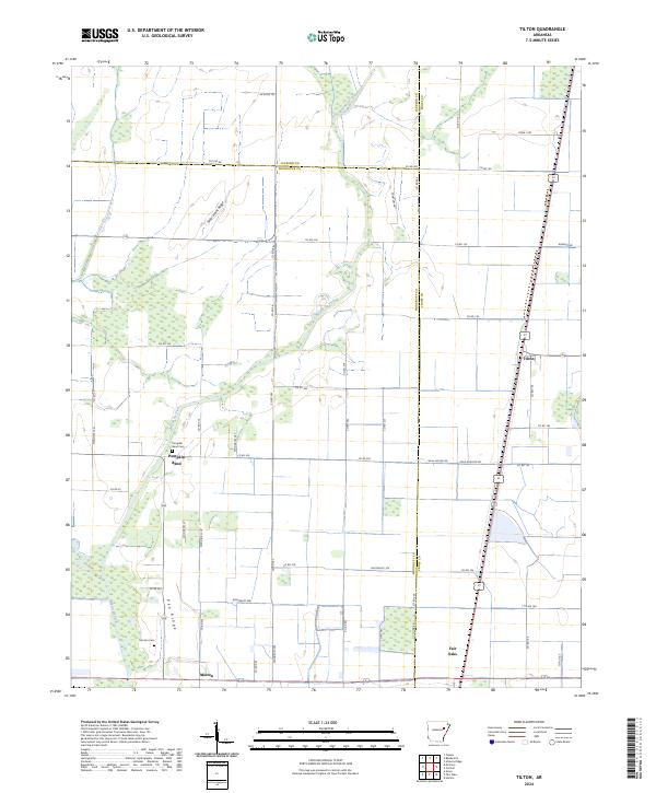 Tilton, AR — USGS 7.5-minute topo (2024)