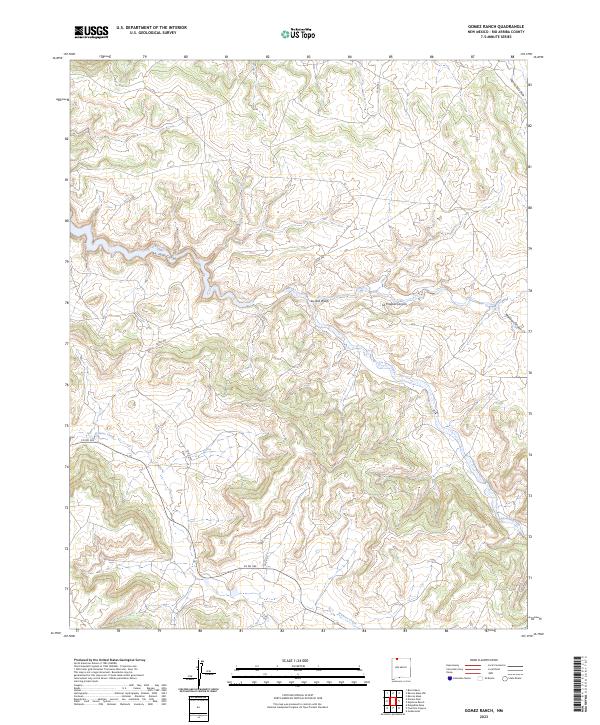 Gomez Ranch, NM — USGS 7.5-minute topo (2023)