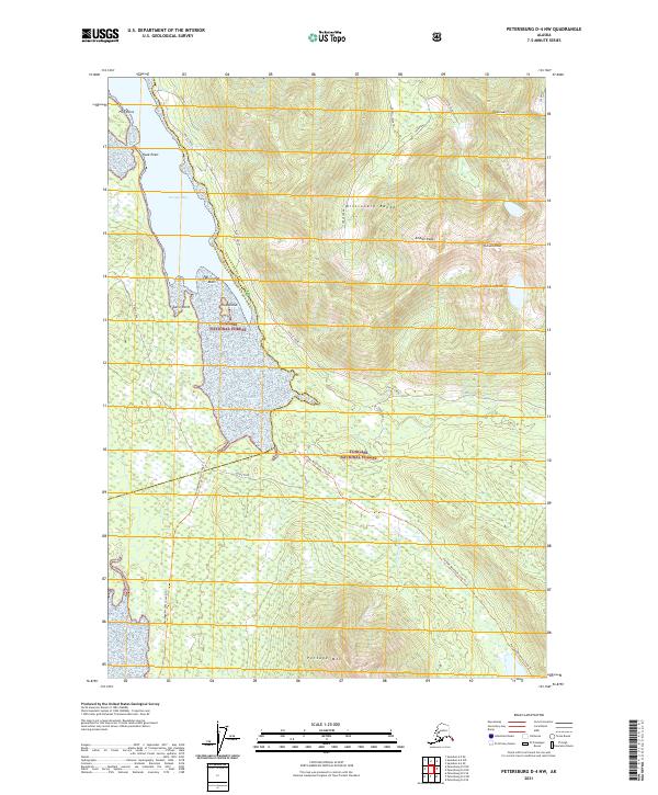 Petersburg D-4 NW, AK — USGS 7.5-minute topo (2021)