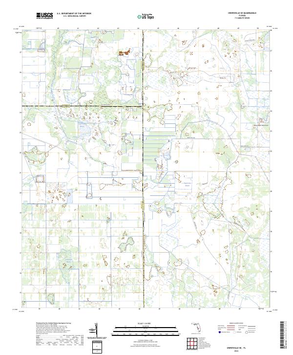 Crewsville SE, FL — USGS 7.5-minute topo (2024)