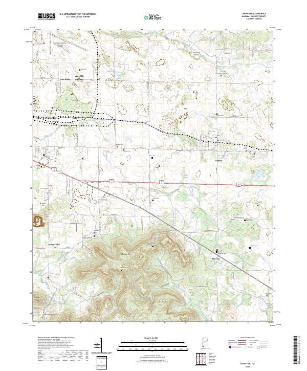 Leighton, AL — USGS 7.5-minute topo (2024)
