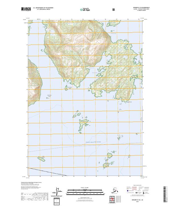 Seward D-3 SE, AK — USGS 7.5-minute topo (2023)