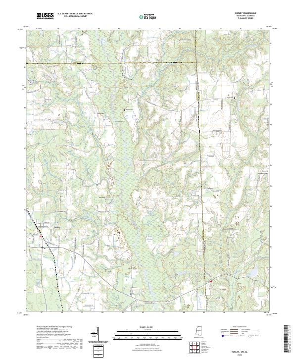 Hurley, MS-AL — USGS 7.5-minute topo (2024)