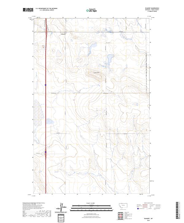 Oilmont, MT — USGS 7.5-minute topo (2024)