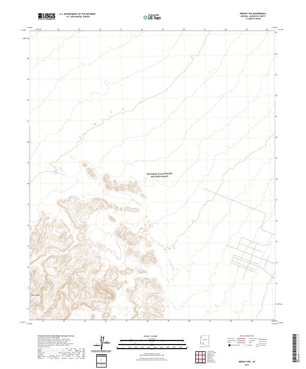 Midway NW, AZ — USGS 7.5-minute topo (2021)