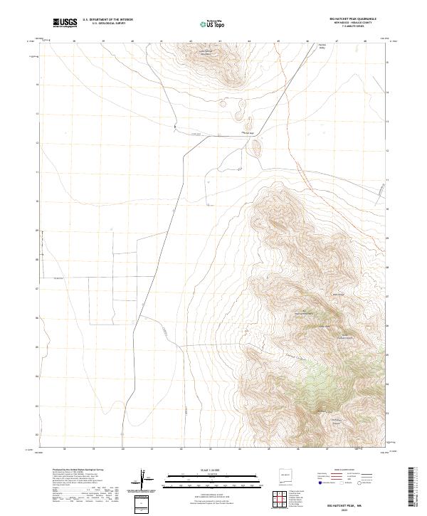 Big Hatchet Peak, NM — USGS 7.5-minute topo (2023)