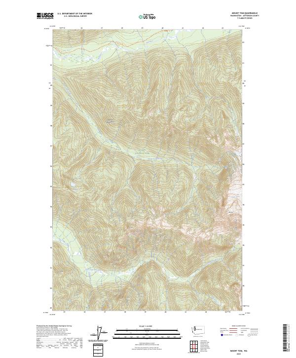 Mount Tom, WA — USGS 7.5-minute topo (2023)