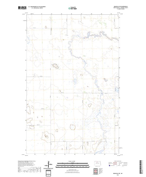 Granville NE, ND — USGS 7.5-minute topo (2024)