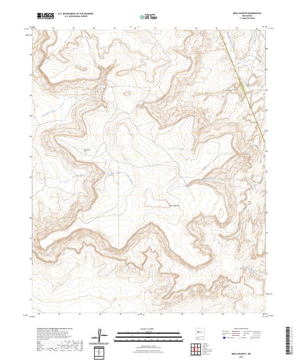 Mesa Gigante, NM — USGS 7.5-minute topo (2023)