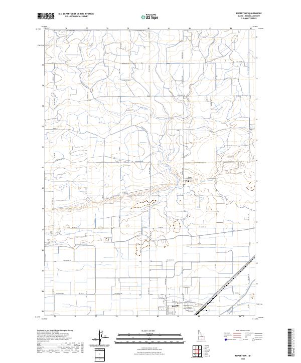 Rupert NW, ID — USGS 7.5-minute topo (2023)