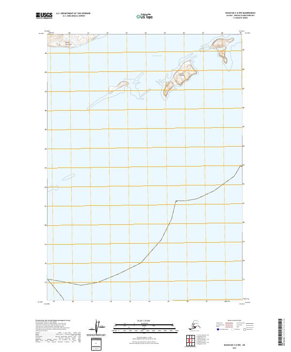 Kaguyak C-6 NW, AK — USGS 7.5-minute topo (2021)