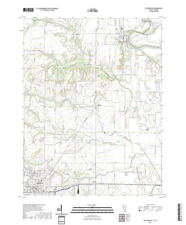 Hutsonville, IL-IN — USGS 7.5-minute topo (2024)