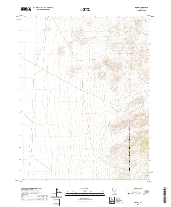 Eds Well, NV — USGS 7.5-minute topo (2021)
