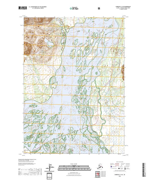 Cordova C-3 SE, AK — USGS 7.5-minute topo (2024)