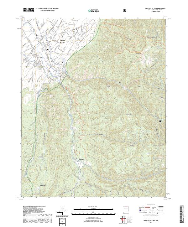 Ranchos De Taos, NM — USGS 7.5-minute topo (2023)