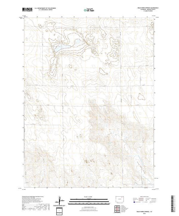 Dead Horse Springs, CO — USGS 7.5-minute topo (2022)