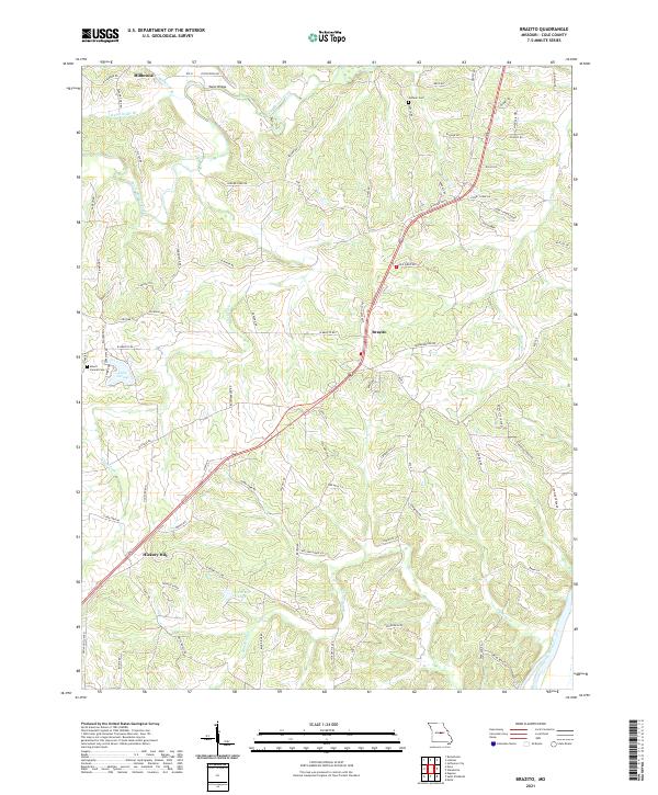 Brazito, MO — USGS 7.5-minute topo (2021)