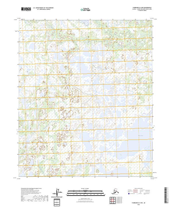Fairbanks D-4 NW, AK — USGS 7.5-minute topo (2024)