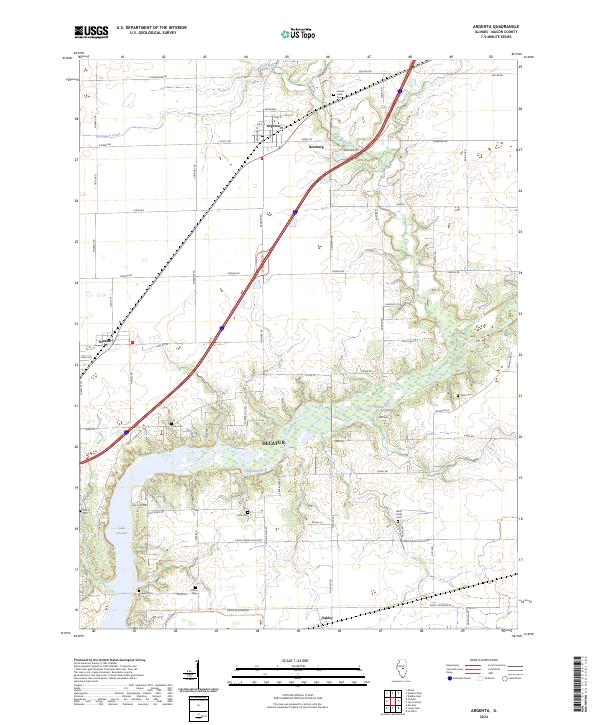 Argenta, IL — USGS 7.5-minute topo (2024)