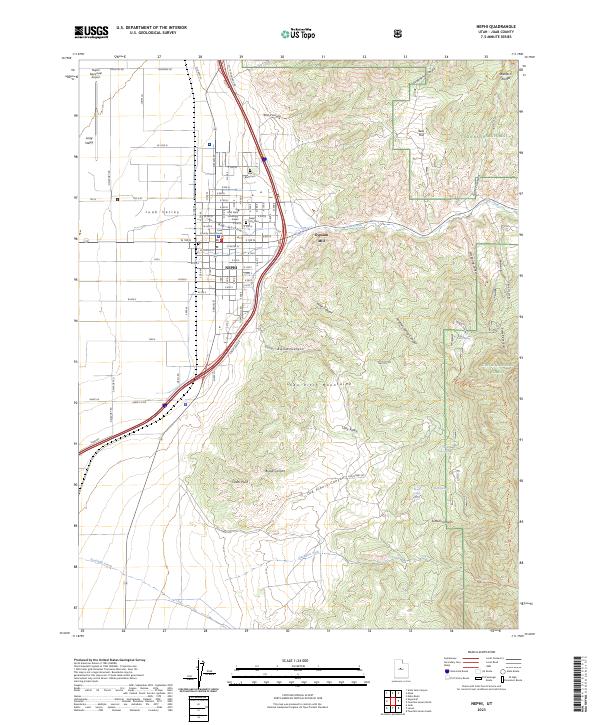 Nephi, UT — USGS 7.5-minute topo (2023)