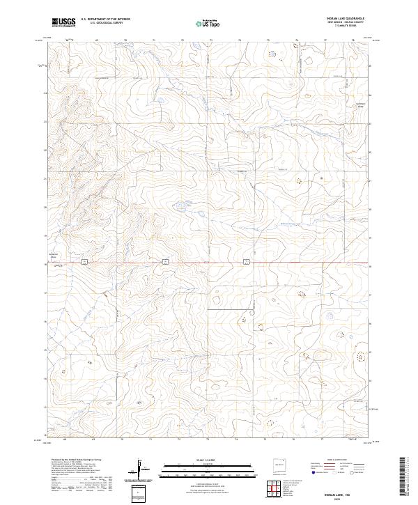 Ingram Lake, NM — USGS 7.5-minute topo (2023)