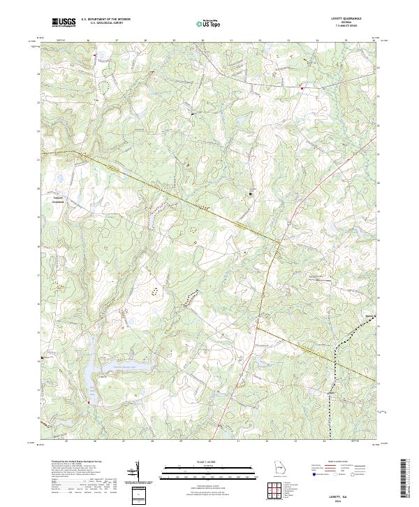 Lovett, GA — USGS 7.5-minute topo (2024)