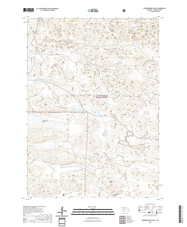 Powderhorn Valley, NE — USGS 7.5-minute topo (2021)