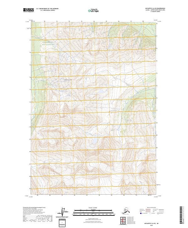 McCarthy A-6 SE, AK — USGS 7.5-minute topo (2023)