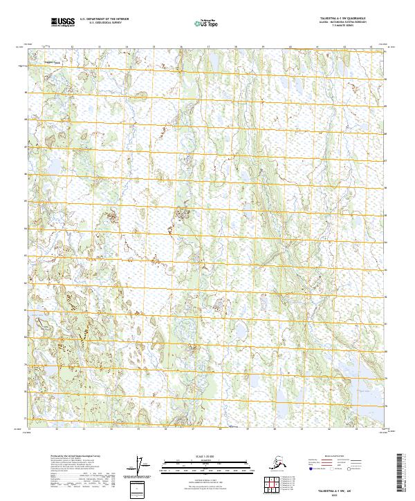 Talkeetna A-1 SW, AK — USGS 7.5-minute topo (2023)