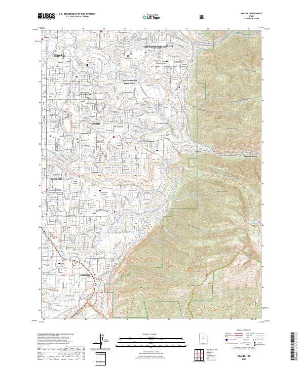 Draper, UT — USGS 7.5-minute topo (2023)