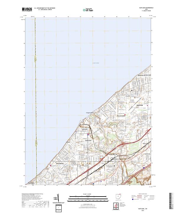 Eastlake, OH — USGS 7.5-minute topo (2023)