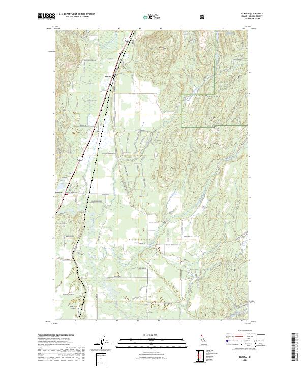 Elmira, ID — USGS 7.5-minute topo (2024)