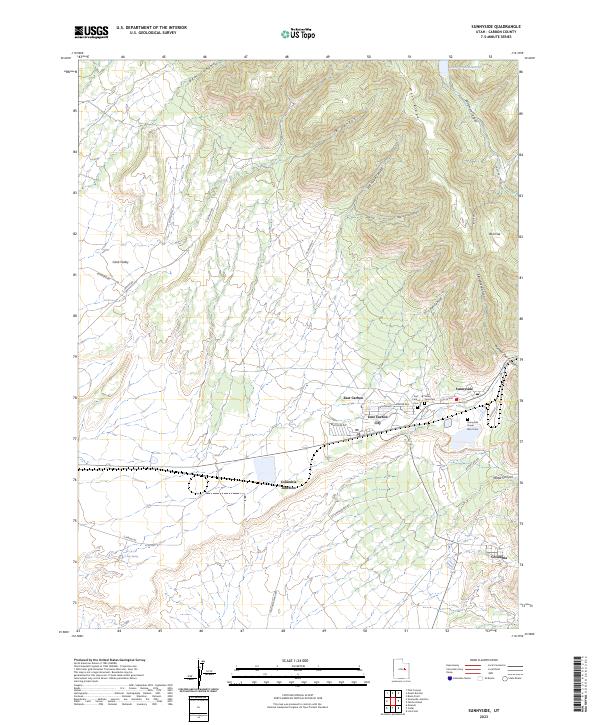 Sunnyside, UT — USGS 7.5-minute topo (2023)