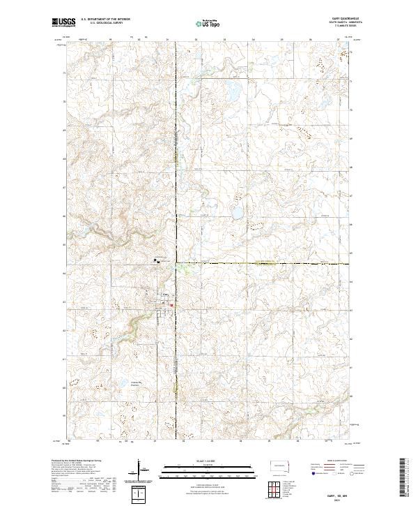 Gary, SD-MN — USGS 7.5-minute topo (2021)