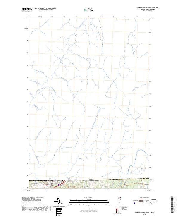 West Charleston OE N, VT-QC — USGS 7.5-minute topo (2024)