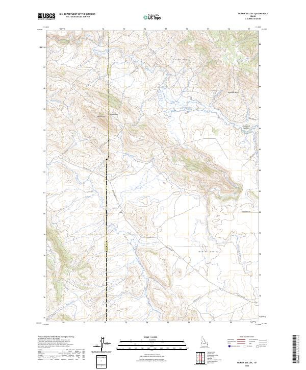 Homer Valley, ID — USGS 7.5-minute topo (2024)