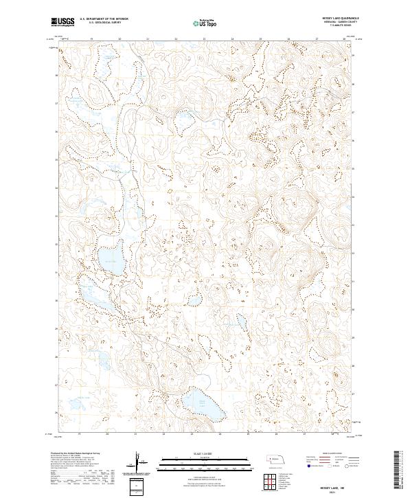 Hessey Lake, NE — USGS 7.5-minute topo (2021)