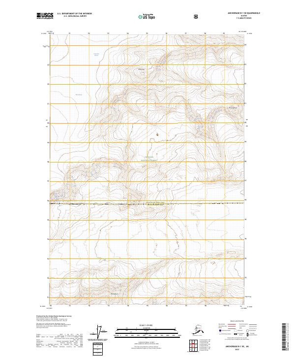 Anchorage B-1 SE, AK — USGS 7.5-minute topo (2023)