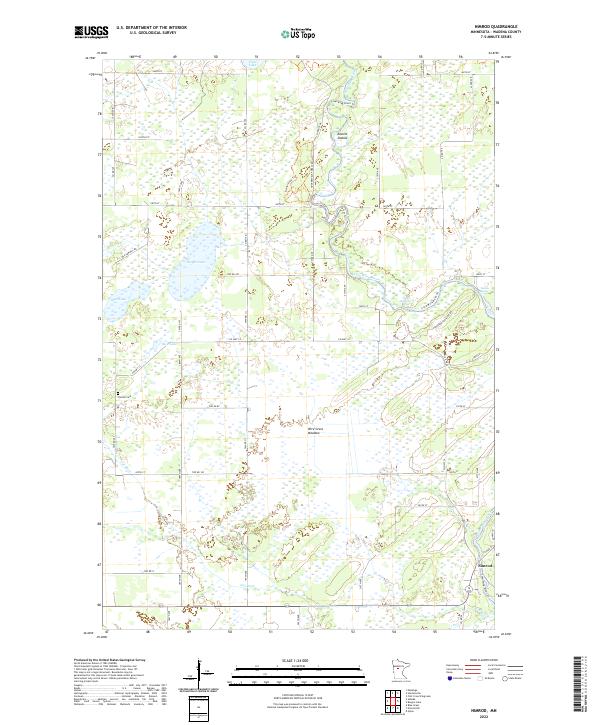 Nimrod, MN — USGS 7.5-minute topo (2022)