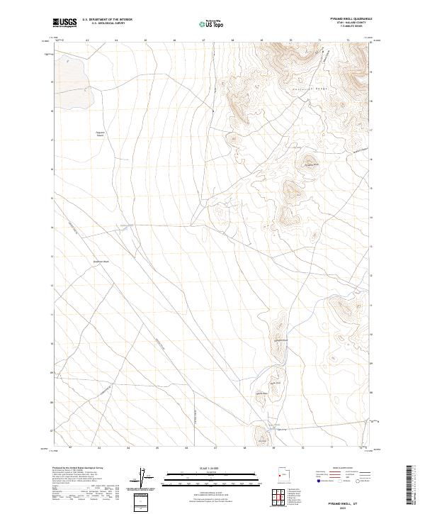 Pyramid Knoll, UT — USGS 7.5-minute topo (2023)