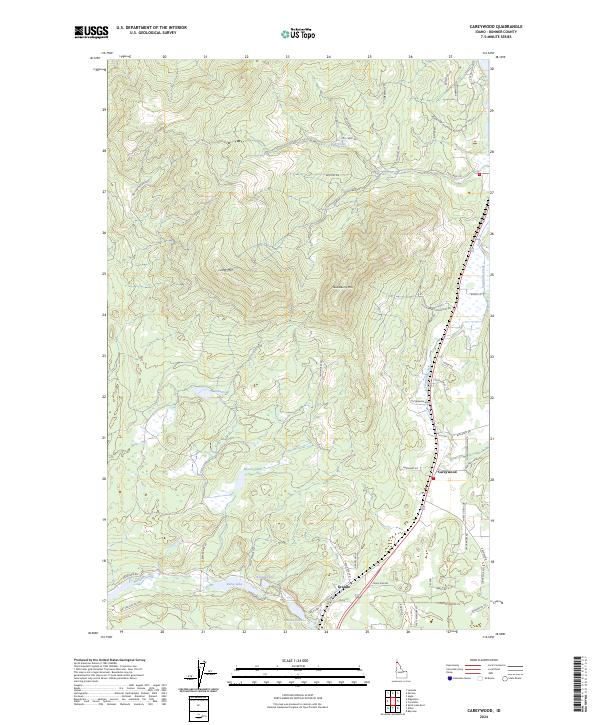 Careywood, ID — USGS 7.5-minute topo (2024)