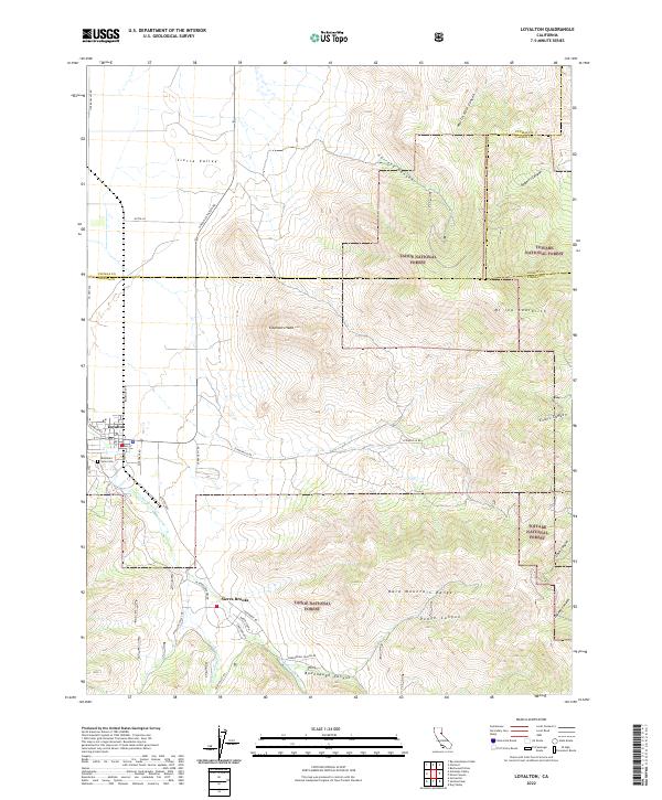 Loyalton, CA — USGS 7.5-minute topo (2022)